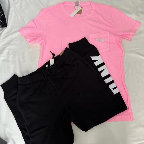 Victoria Secret T-Shirt and Jogger Set - Picture 1 of 5